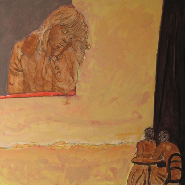 Endormi XI - 80x80 - huile sur toile